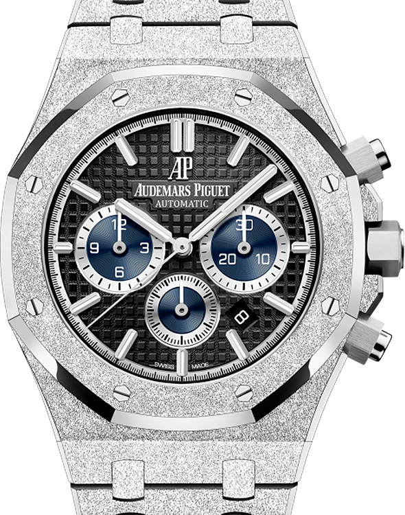 2020 Audemars Piguet Royal Oak L.E. 41MM Black Dial Frosted White Gold Bracelet (26331BC.GG.1224BC.03)