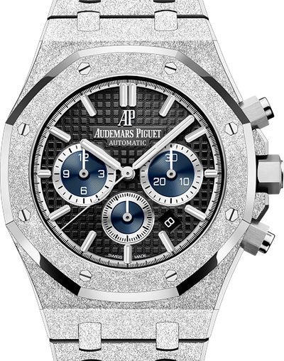 2020 Audemars Piguet Royal Oak L.E. 41MM Black Dial Frosted White Gold Bracelet (26331BC.GG.1224BC.03)