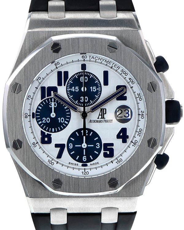 Audemars Piguet Royal Oak Offshore Chronograph "Navy" 42MM White Dial Rubber Strap (26170ST.OO.D305CR.01)