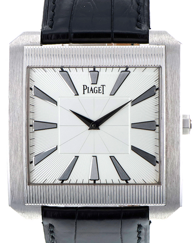 Piaget Protocole XXL 42MM White Dial Leather Strap (P10452)