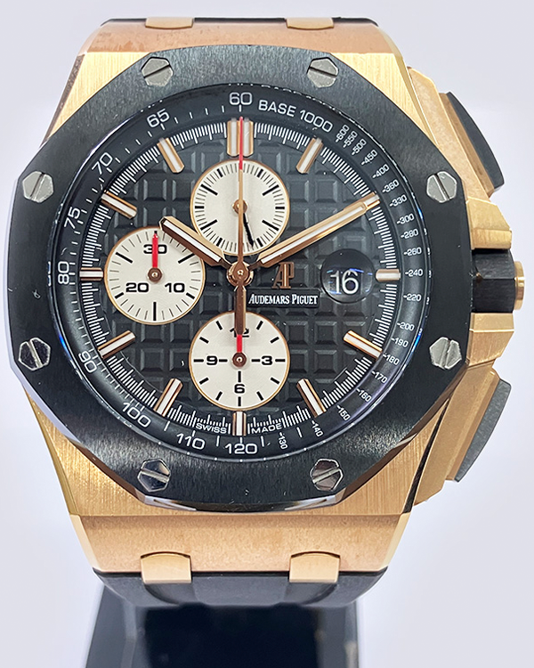 Audemars Piguet Royal Oak Offshore Chronograph 44MM Black Dial Rubber Bracelet (26401RO)