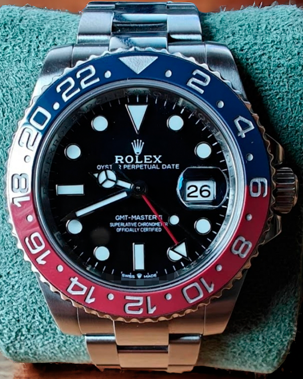 2007 Rolex GMT-Master II 40MM Black Dial Steel Bracelet (116710LN)