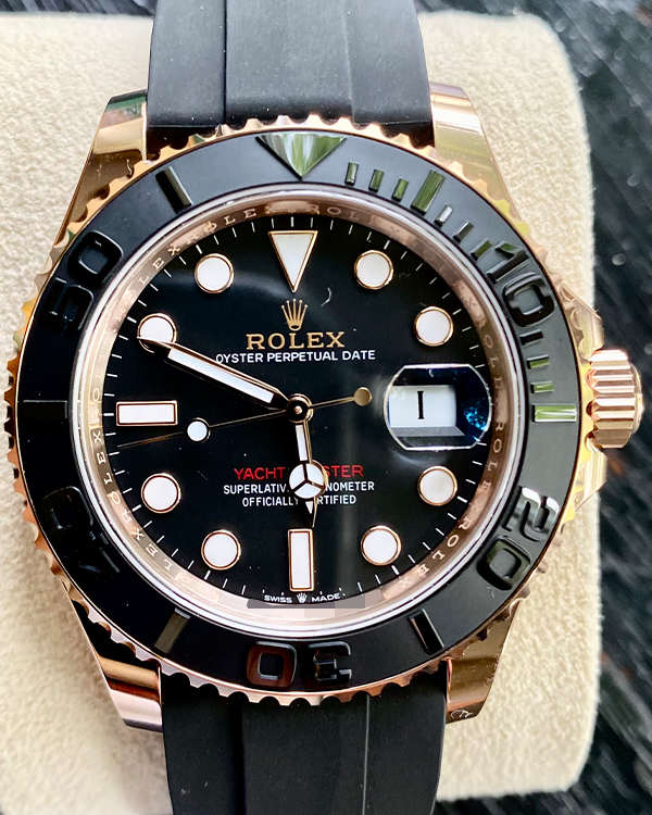 2022 Rolex Yacht Master 40MM Everose Black Dial (126655)