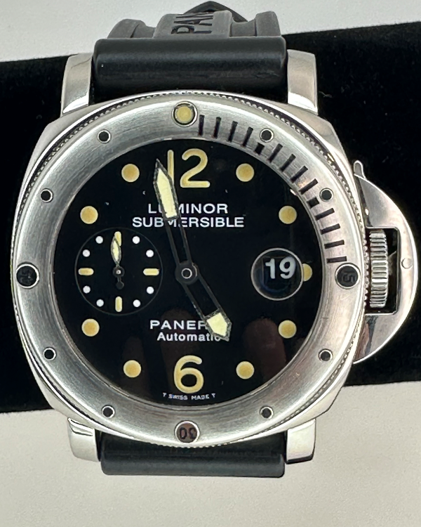 Panerai Luminor Submersible 44MM Black Dial Rubber Strap (PAM00024)