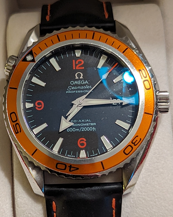 Omega Seamaster Planet Ocean 45.5MM Black Dial Rubber Strap (2908.50.82)