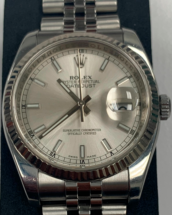 Rolex Datejust 36MM Silver Dial Jubilee Steel Bracelet (116234)