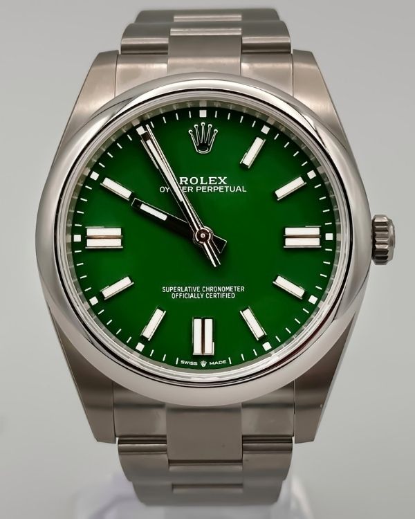 2023 Rolex Oyster Perpetual 41 Green Dial (124300)