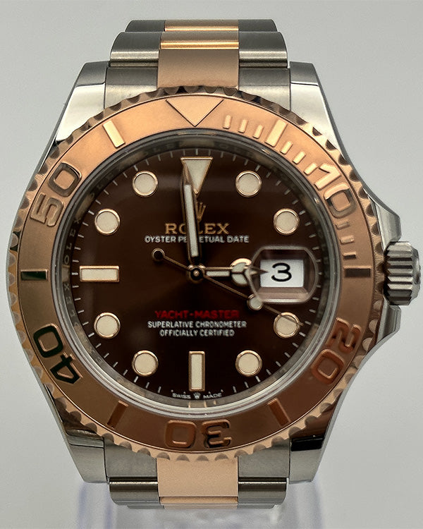 2022 Rolex Yacht-Master 40 Chocolate Rose Gold Brown Dial (126621)