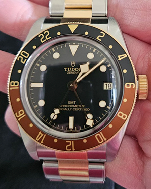 2024 Tudor Black Bay S&G GMT "Rootbeer" 41MM Black Dial Two-Tone Bracelet (79833MN)