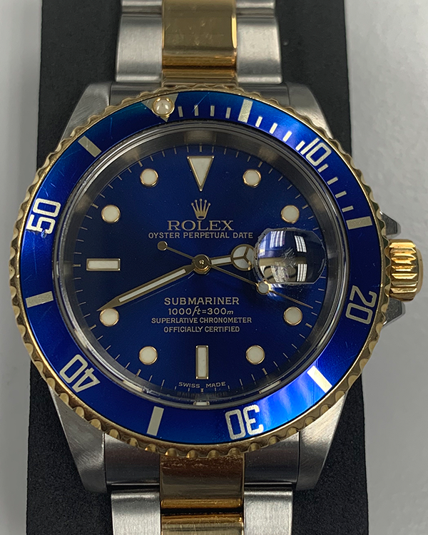 Rolex Submariner Date "Bluesy" 40MM Blue Dial Two-Tone Bracelet (16613)