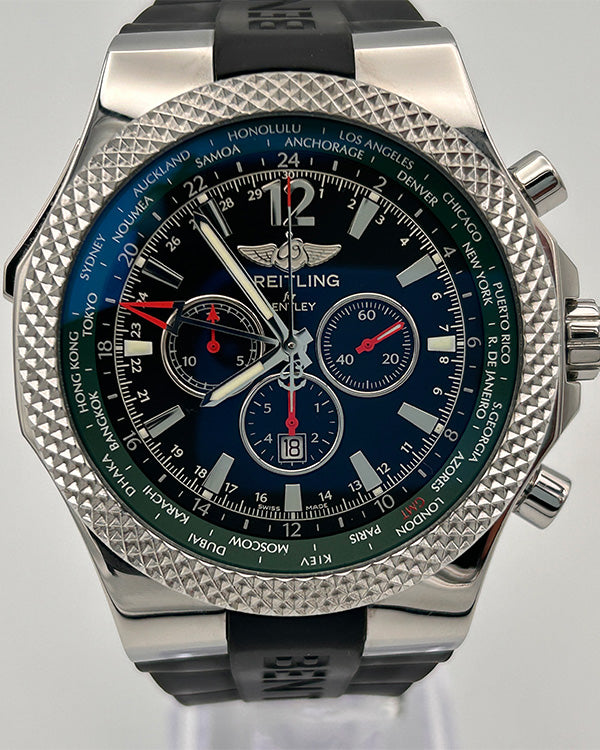 RARE Breitling Bentley GMT Limited Edition British Racing Green (A47362)