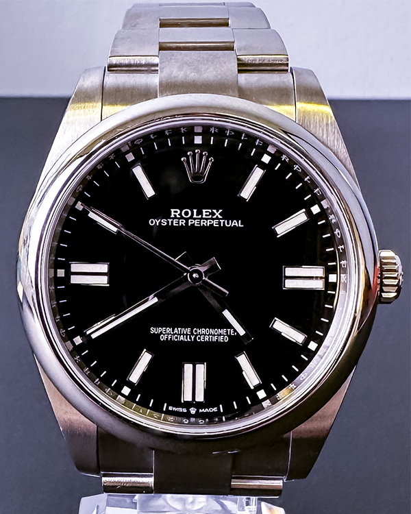 No Reserve - Rolex Oyster Perpetual 41 Black Dial (124300)