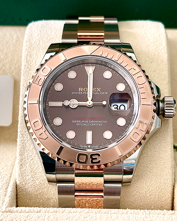 2022 Rolex Yacht- Master 40 Date Chocolate Dial Two-Tone Everose Gold and Oystersteel (126621)