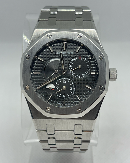 No Reserve Audemars Piguet Royal Oak Dual Time Black Dial