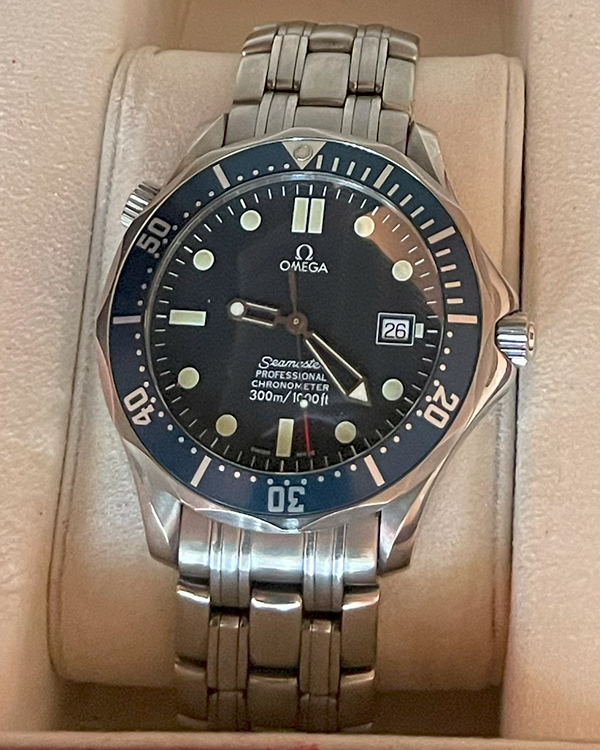 2006 Omega Seamaster 300 James Bond 41mm Steel Blue Dial (2531.80