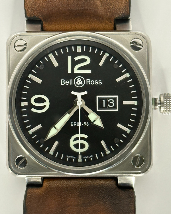 Bell & Ross BR 01-96 Grande Date Stainless Steel Black Dial (BR01-96-S)