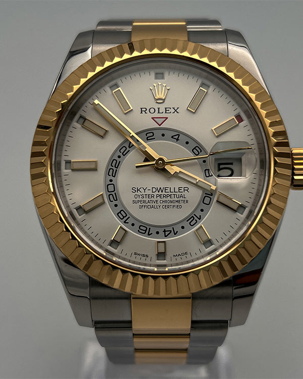 2019 Rolex Sky-Dweller Two Tone White Dial (326933)