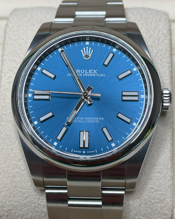 2022 Rolex Oyster Perpetual 41 Blue Dial (124300)