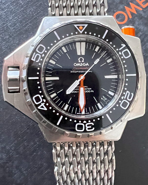Omega Seamaster PloProf 1200M 55MM Black Dial Steel Bracelet (224.30.55.21.01.001)