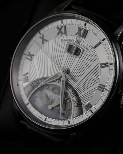 Maurice LaCroix Masterpiece Jours Retrograde Date Automatic Silver Dial (MP6358-SS001-11E)