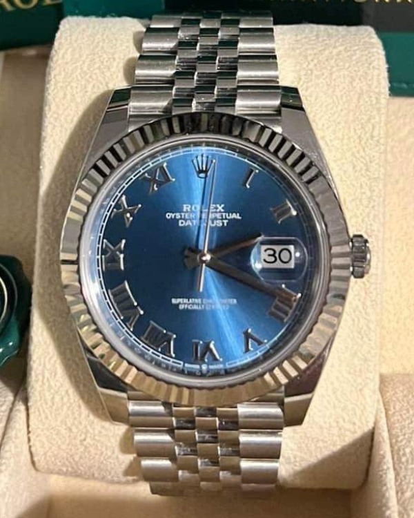 2023 Rolex Datejust 41 Blue Dial Jubilee Bracelet (126334)