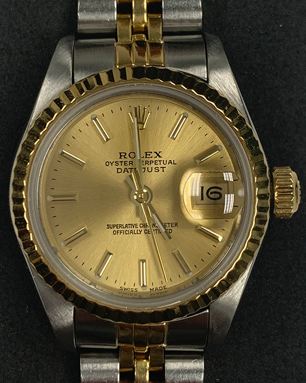 1985 Rolex Lady-Datejust 26MM Champagne Dial Two-Tone Jubilee Bracelet (69173)