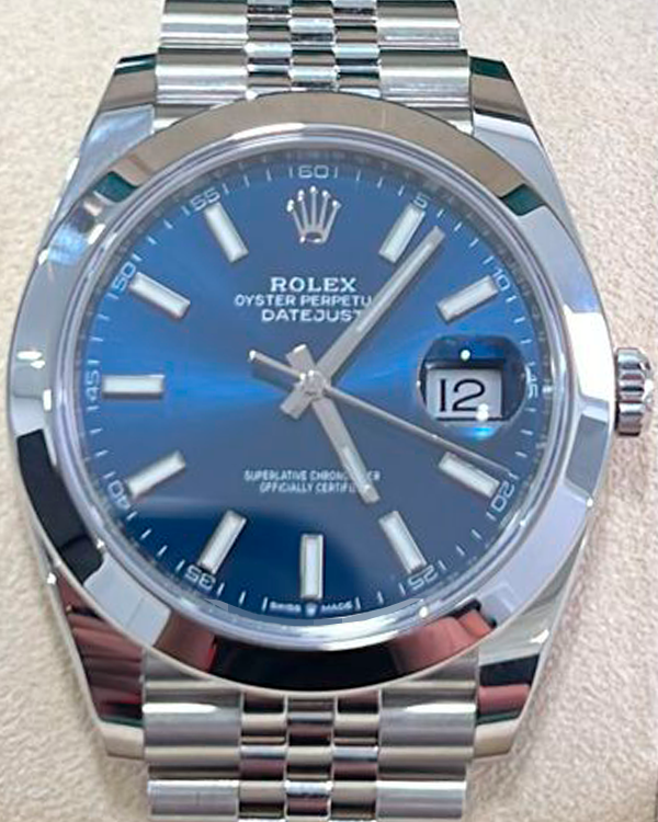 2021 Rolex Datejust 41MM Blue Dial Jubilee Bracelet (126300)