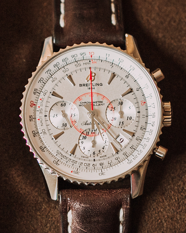 Breitling Navitimer Montbrillant 01 Limited Edition (1875/2000) 40mm Silver Dial (AB0131)