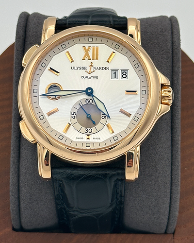 2009 Ulysse Nardin Dual Time 18k Yellow Gold Sunburst Dial (246-55)