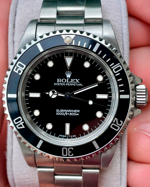 1996 Rolex Submariner No-Date 40MM Steel Black Dial (14060)