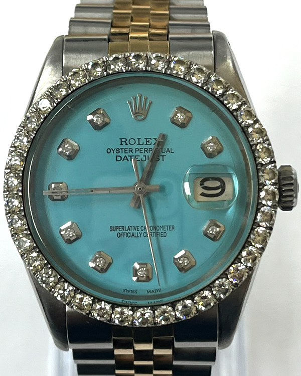 Rolex Datejust 36MM Blue Dial Two-Tone Jubilee Bracelet (1603)