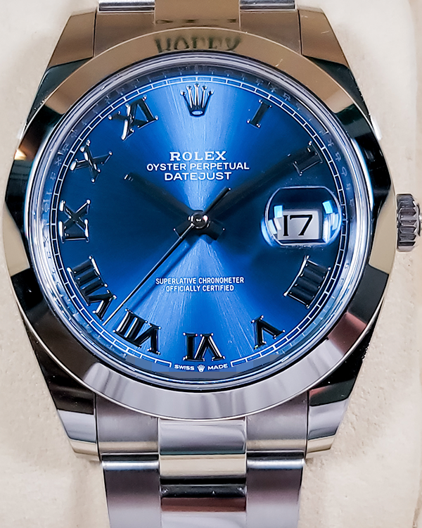 2020 Rolex Datejust 41MM Blue Dial Oyster Bracelet (126300)