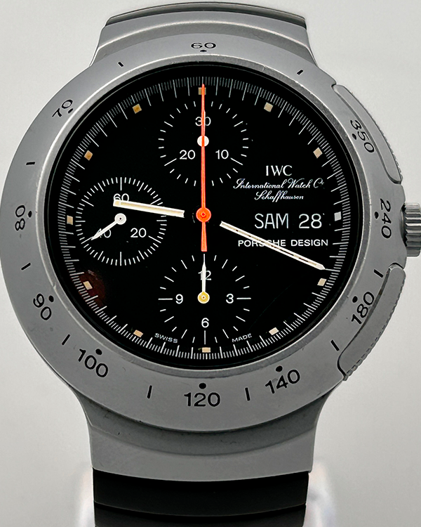 RARE IWC Porsche Design Lightweight Two - Tone Chronograph (3701)