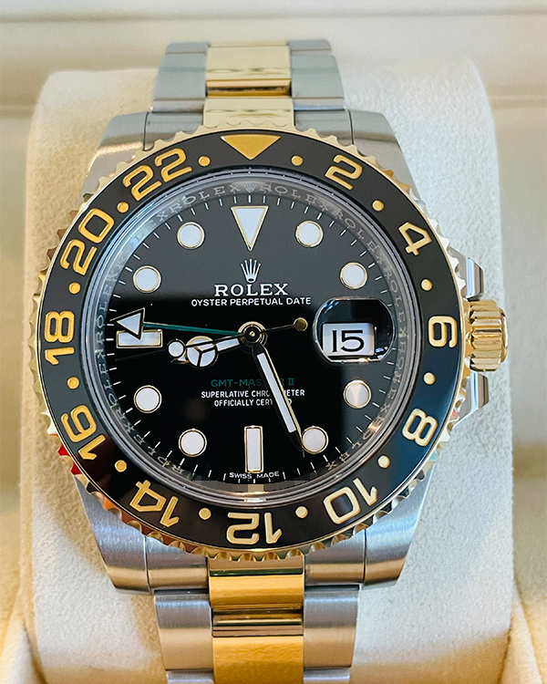 2018 Rolex GMT-Master II 40MM Black Dial Two-Tone Bracelet (116713LN)