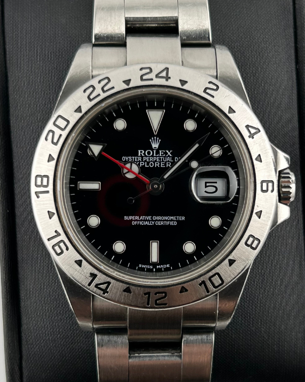 No Reserve - Rolex Explorer II Oystersteel Black Dial (16570)