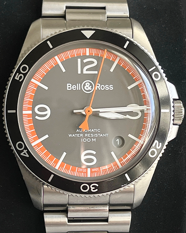 2021 Bell & Ross BR V2 "Garde-côtes" 41MM Grey Dial Steel Bracelet (BRV292-ORA-ST/SST)