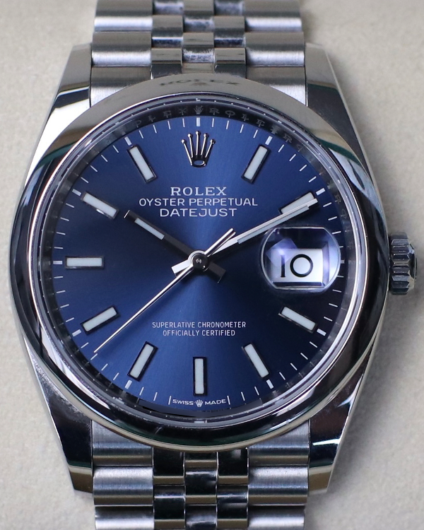 2020 Rolex Datejust 36MM Blue Dial Jubilee Bracelet (126200)