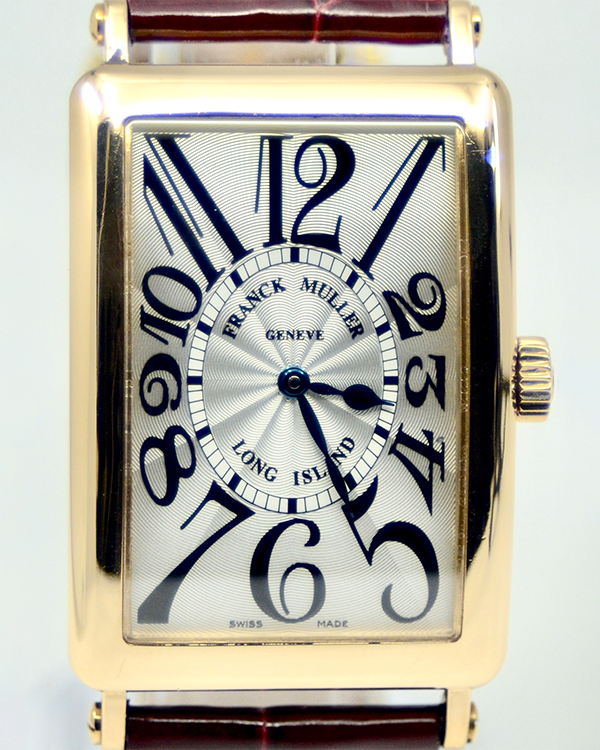 Franck Muller Master of Complications Long Island 43x30MM Yellow Gold Strap Silver Dial (1000 SC)