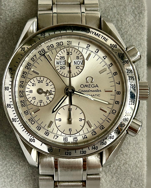 Omega Speedmaster Day-Date 39MM Silver Dial Steel Bracelet (3523.30.00)