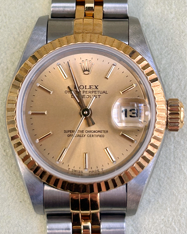 1996 Rolex Lady-Datejust 26MM Two-Tone Steel Champagne Dial Jubilee Bracelet (69173)