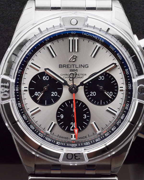 2023 Breitling Chronomat B01 42MM Silver Dial Steel Bracelet (AB0134)