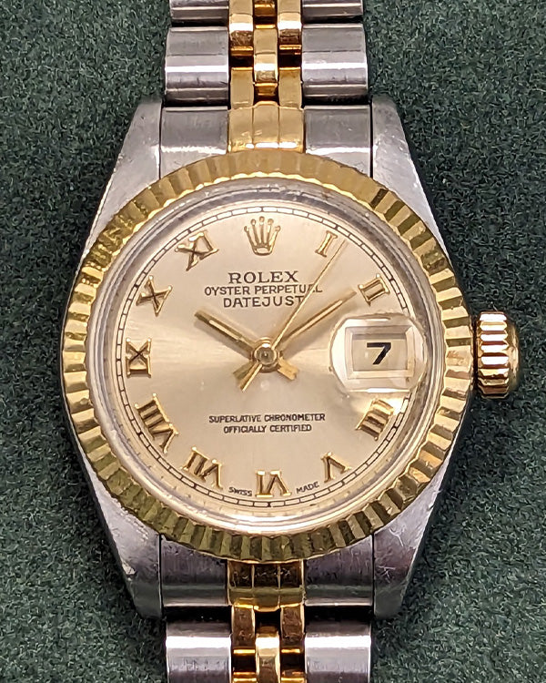 1994 Rolex DateJust 26MM Yellow Gold & Steel Silver Dial (69173)