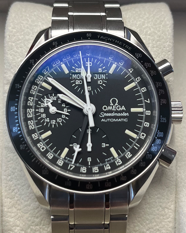 Omega Speedmaster Day Date 39MM Black Dial Steel Bracelet (3520.50)