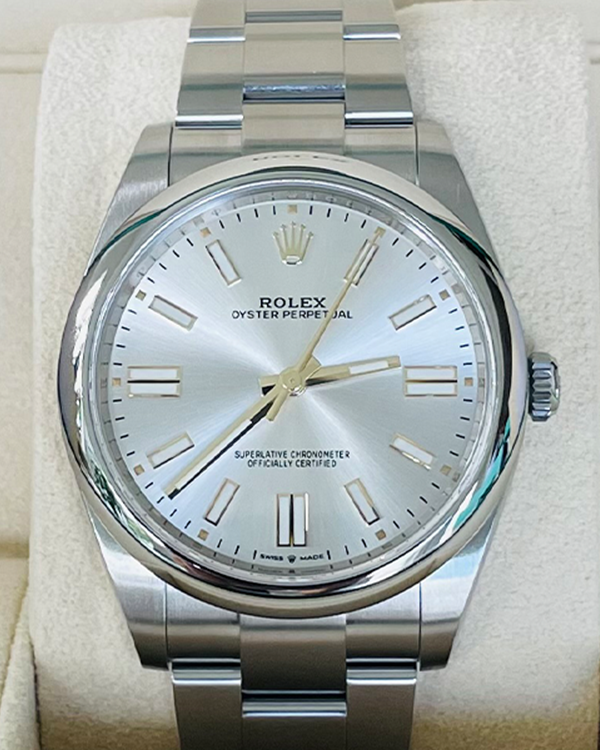 2023 Rolex Oyster Perpetual 41 Oystersteel Silver Dial (124300)