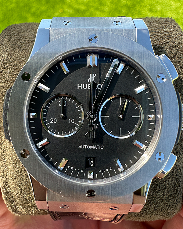 2022 Hublot Classic Fusion Chronograph Titanium Black Dial (541.NX.1171.LR)