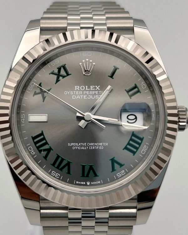 2023 Rolex Datejust Wimbledon 41 Jubilee Steel Grey Dial (126334)