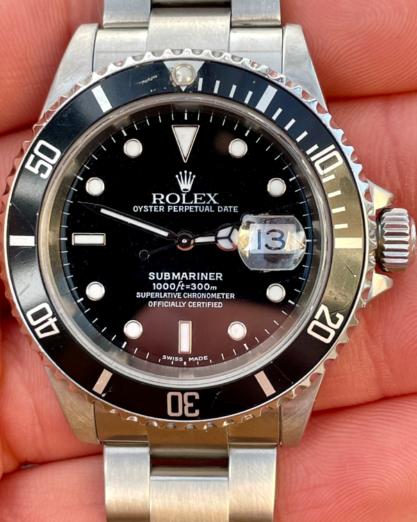 Rolex Submariner Date 40MM Black Dial Steel Bracelet (16610)