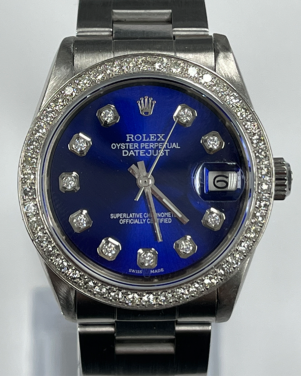 Rolex Datejust 31MM Blue Dial Steel Bracelet (6824)