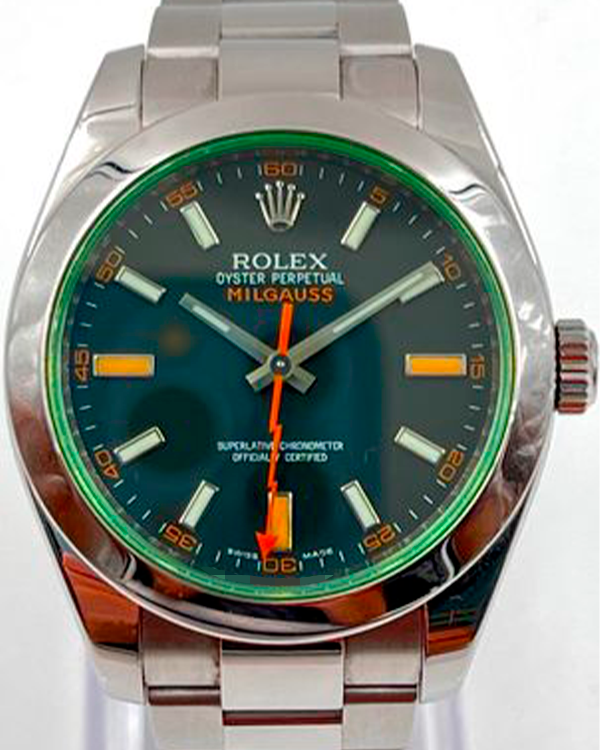 Rolex Milgauss 40MM Black Dial Steel Oyster Bracelet (116400GV)