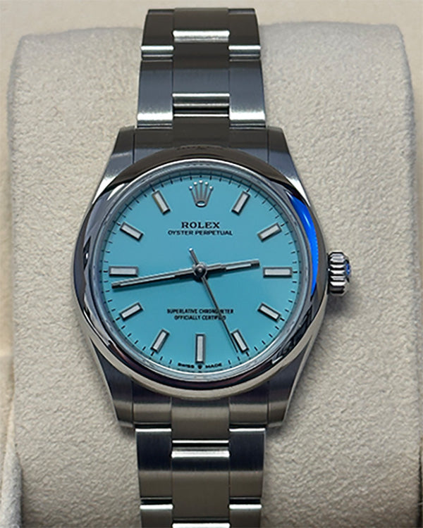 No Reserve - Rolex Oyster Perpetual 31 Turquoise Dial (277200)